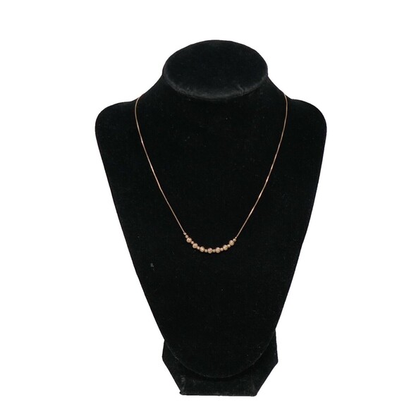 Dyadema Italy 925 Sterling Silver Bead Accent Necklace - Picture 1 of 6